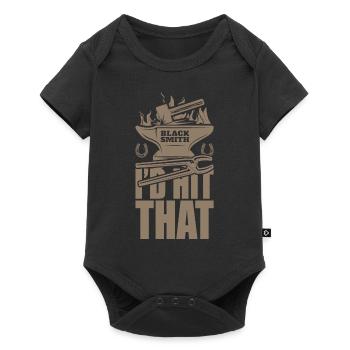 I'd Hit That Funny Blacksmith Metal Worker - Baby Premium short-sleeve bodysuit - black - Front