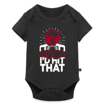 I'd Hit That Funny Boxing Retro Boxer - Baby Premium short-sleeve bodysuit - black - Front