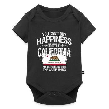 Californie - Body à manches courtes Premium Bébé - noir - Devant