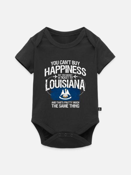 Louisiana - Baby Premium Kurzarmbody - Schwarz