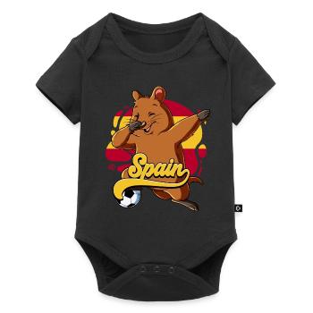 Espagne Football - Body à manches courtes Premium Bébé - noir - Devant