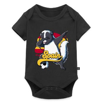Espagne Football - Body à manches courtes Premium Bébé - noir - Devant