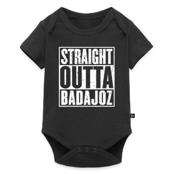 Straight Outta Badajoz Vintage - Body à manches courtes Premium Bébé - noir - Devant