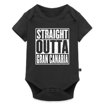 Straight Outta Gran Canaria Vintage - Body à manches courtes Premium Bébé - noir - Devant