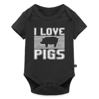 J’adore les cochons - Body à manches courtes Premium Bébé - noir - Devant