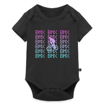 bmx - Baby Premium short-sleeve bodysuit - black - Front
