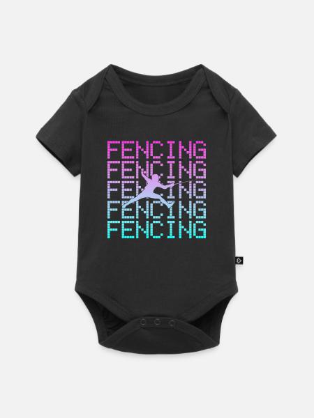 Fechten - Baby Premium Kurzarmbody - Schwarz