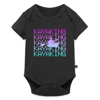 Kayak fahren - Baby Premium Kurzarmbody - Schwarz - Vorne
