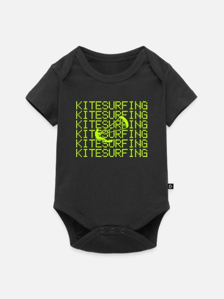 kitesurfing - Baby Premium Kurzarmbody - Schwarz
