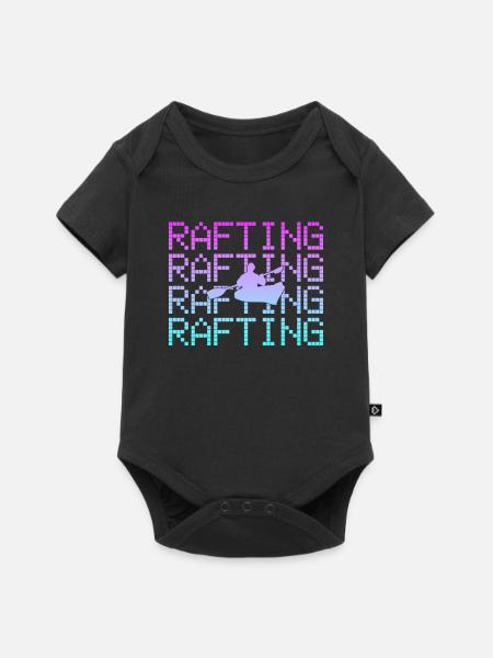 rudern rafting - Baby Premium Kurzarmbody - Schwarz