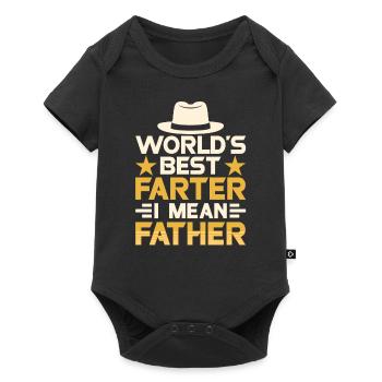 The Best Father in the World Daddy Papa Father Day - Baby Premium short-sleeve bodysuit - black - Front