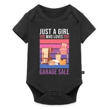 Garage sale slogan - Baby Premium short-sleeve bodysuit - black - Front