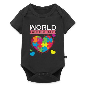 World Autism Day - Baby Premium short-sleeve bodysuit - black - Front