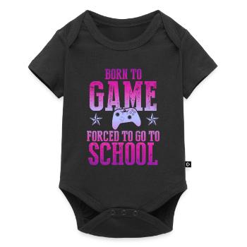 joueur scolaire - Body à manches courtes Premium Bébé - noir - Devant