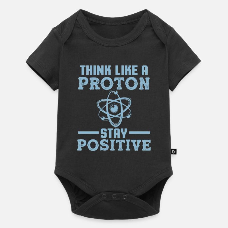 proton atom science - Baby Premium short-sleeve bodysuit - black