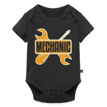 Car Mechanic Wrench And Screwdriver - Baby Premium short-sleeve bodysuit - black - Front