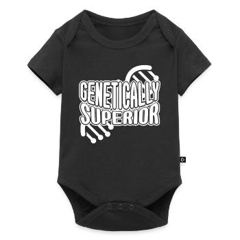 Genetically Superior Genealogy Humor - Baby Premium short-sleeve bodysuit - black - Front