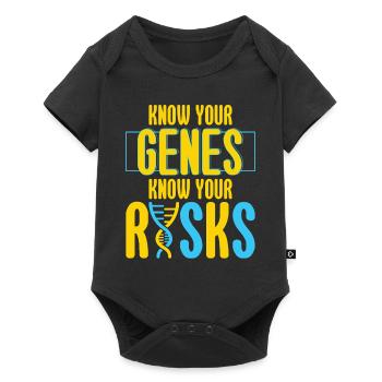 Know Your Genes Know Your Risks - Baby Premium short-sleeve bodysuit - black - Front