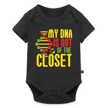 My DNA Is Out Of The Closet - Baby Premium short-sleeve bodysuit - black - Front