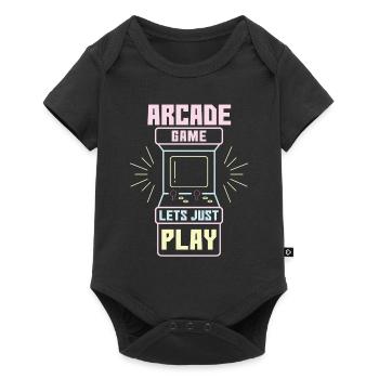 Arcade Game Lets Just Play Retro Video Games - Baby Premium short-sleeve bodysuit - black - Front