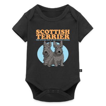 Scottish Terrier Dogs | Dog Owner Gift - Baby Premium short-sleeve bodysuit - black - Front