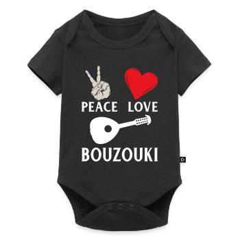 Bouzouki Music Instrument Irish Bouzouki - Baby Premium short-sleeve bodysuit - black - Front