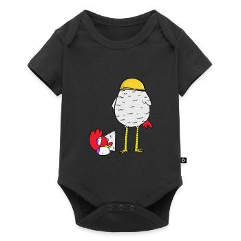 Chicken Construction Site Safety Helmet Ariss Entrepreneur Job - Baby Premium short-sleeve bodysuit - black - Front