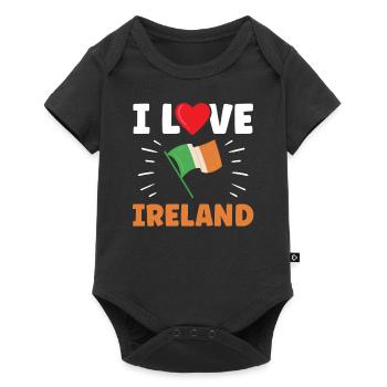 J’adore l’Irlande Irish St. Patrick’s Day - Body à manches courtes Premium Bébé - noir - Devant