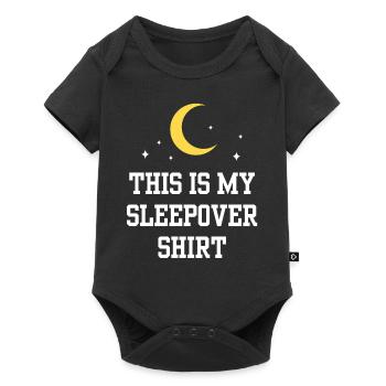 This is my Sleepover Shirt Overnight Party - Baby Premium short-sleeve bodysuit - black - Front