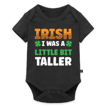 St Patricks Tag Irisch Irland Ire Gälisch - Baby Premium Kurzarmbody - Schwarz - Vorne