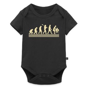 Evolution Des Mittelschullehrers - Baby Premium Kurzarmbody - Schwarz - Vorne