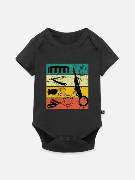 Friseurin - Baby Premium Kurzarmbody - Schwarz