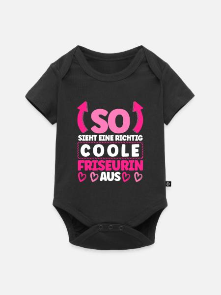 Friseurin - Baby Premium Kurzarmbody - Schwarz