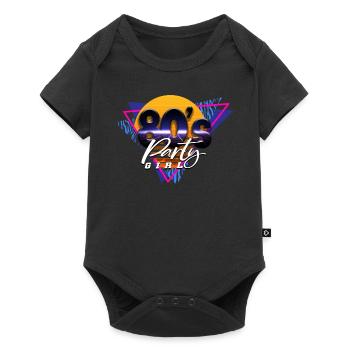 80s 80s Girl - Baby Premium short-sleeve bodysuit - black - Front
