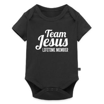 Team Jesus Lifetime Member Christian Jesus - Baby Premium short-sleeve bodysuit - black - Front