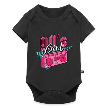 90s 90s Girl - Baby Premium short-sleeve bodysuit - black - Front