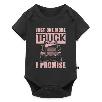 truck spruch - Baby Premium Kurzarmbody - Schwarz - Vorne
