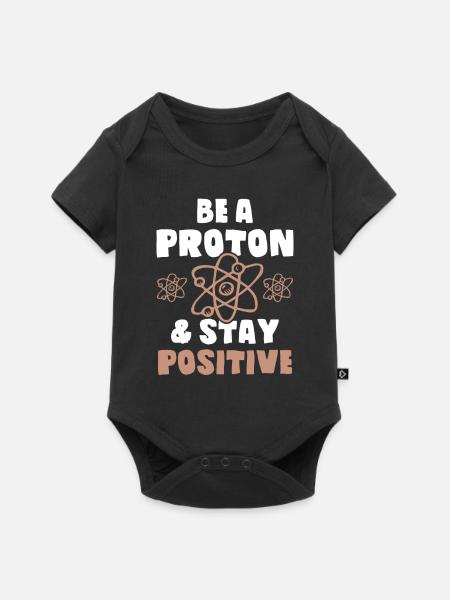 atom Wissenschaft - Baby Premium Kurzarmbody - Schwarz