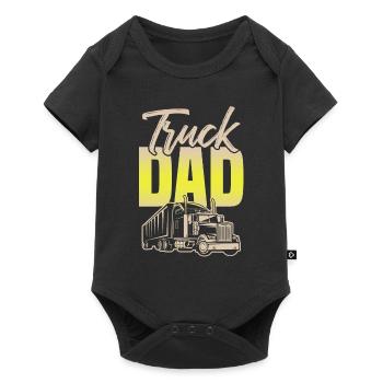 Truck dad papa - Baby Premium short-sleeve bodysuit - black - Front