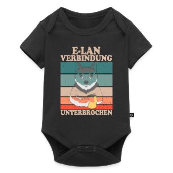 E-Lan Verbindung Unterbrochen Husky Fans - Baby Premium Kurzarmbody - Schwarz - Vorne