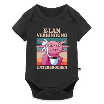 E-Lan Verbindung Unterbrochen Axolotl Fans - Baby Premium Kurzarmbody - Schwarz - Vorne