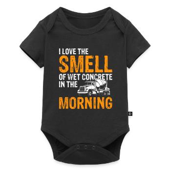 Concrete builder design for construction workers and construction site - Baby Premium short-sleeve bodysuit - black - Front