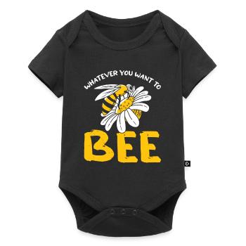 Bees honey bee beekeeper beekeeper gift - Baby Premium short-sleeve bodysuit - black - Front