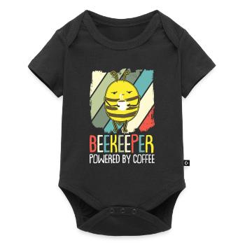 Bees honey bee beekeeper beekeeper gift - Baby Premium short-sleeve bodysuit - black - Front