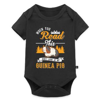Guinea Pig Gift Guinea Pig - Baby Premium short-sleeve bodysuit - black - Front