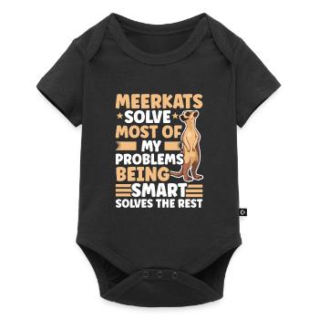 Suricate Cadeau Suricate Suricate - Body à manches courtes Premium Bébé - noir - Devant