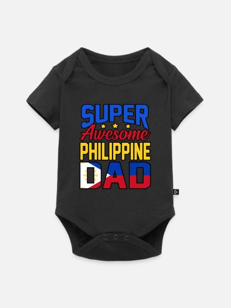 Philippinen - Baby Premium Kurzarmbody - Schwarz