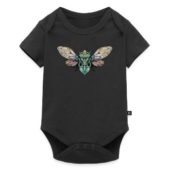 Zikade I Insektenforscher Insekten Motiv für - Baby Premium Kurzarmbody - Schwarz - Vorne