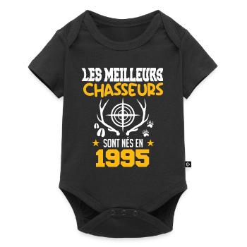 Chasseur | Anniversaire chasseur 1995 - Body à manches courtes Premium Bébé - noir - Devant