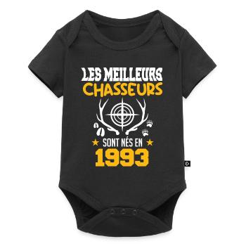 Chasseur | Anniversaire chasseur 1993 - Body à manches courtes Premium Bébé - noir - Devant